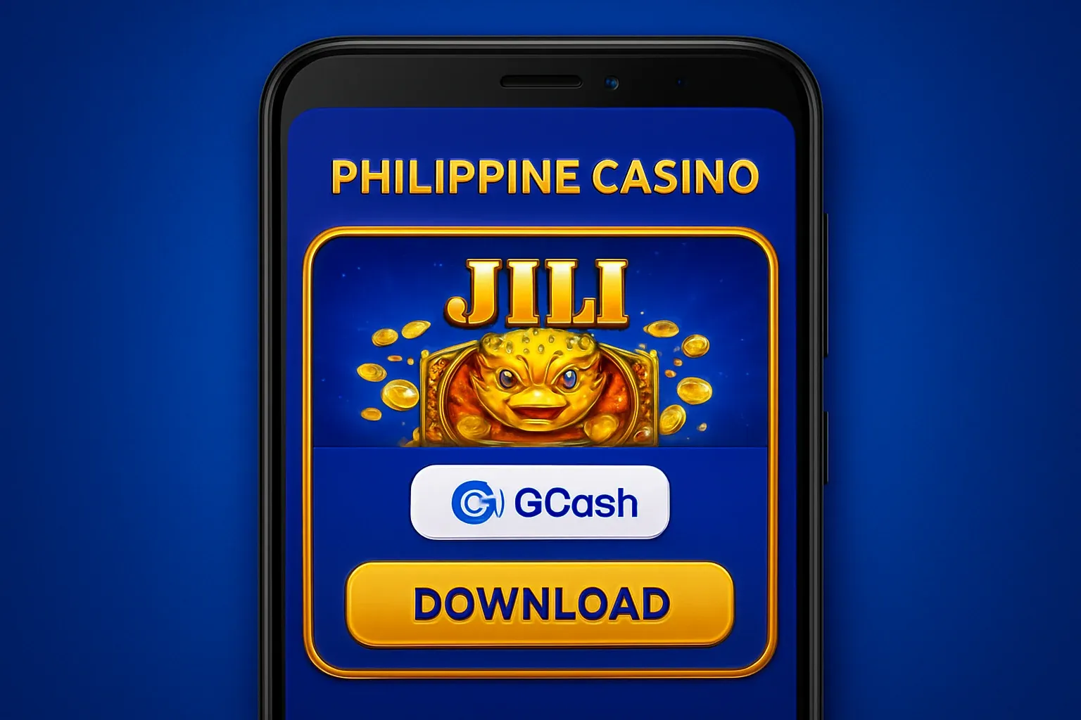 Philippine casino mobile app on Android with JILI UI and GCash payment